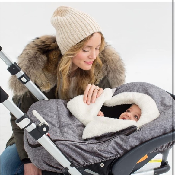 Skip Hop Winter Car Seat Cover, Stroll & Go, Heather Grey 16x3x27 Inch - Picture 4 of 5